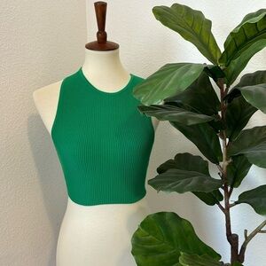 Aritzia Babaton Sculpt Knit Racer Cropped Tank